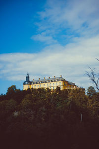 Low angle view of building against sky