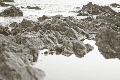 Rocks on beach