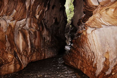 Close-up of rock formation