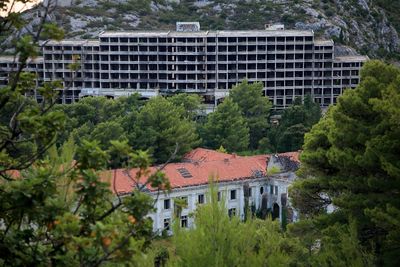 Croatian hotel destroyed during yugoslav wars