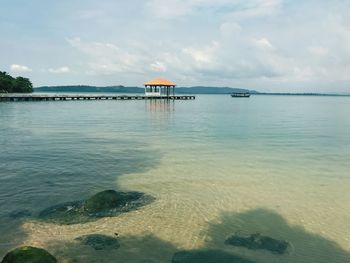 Scenic view of sea against sky