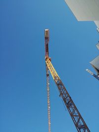 Low angle view of clear blue sky