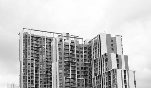 Low angle view of buildings against sky