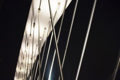 View of illuminated lights at night