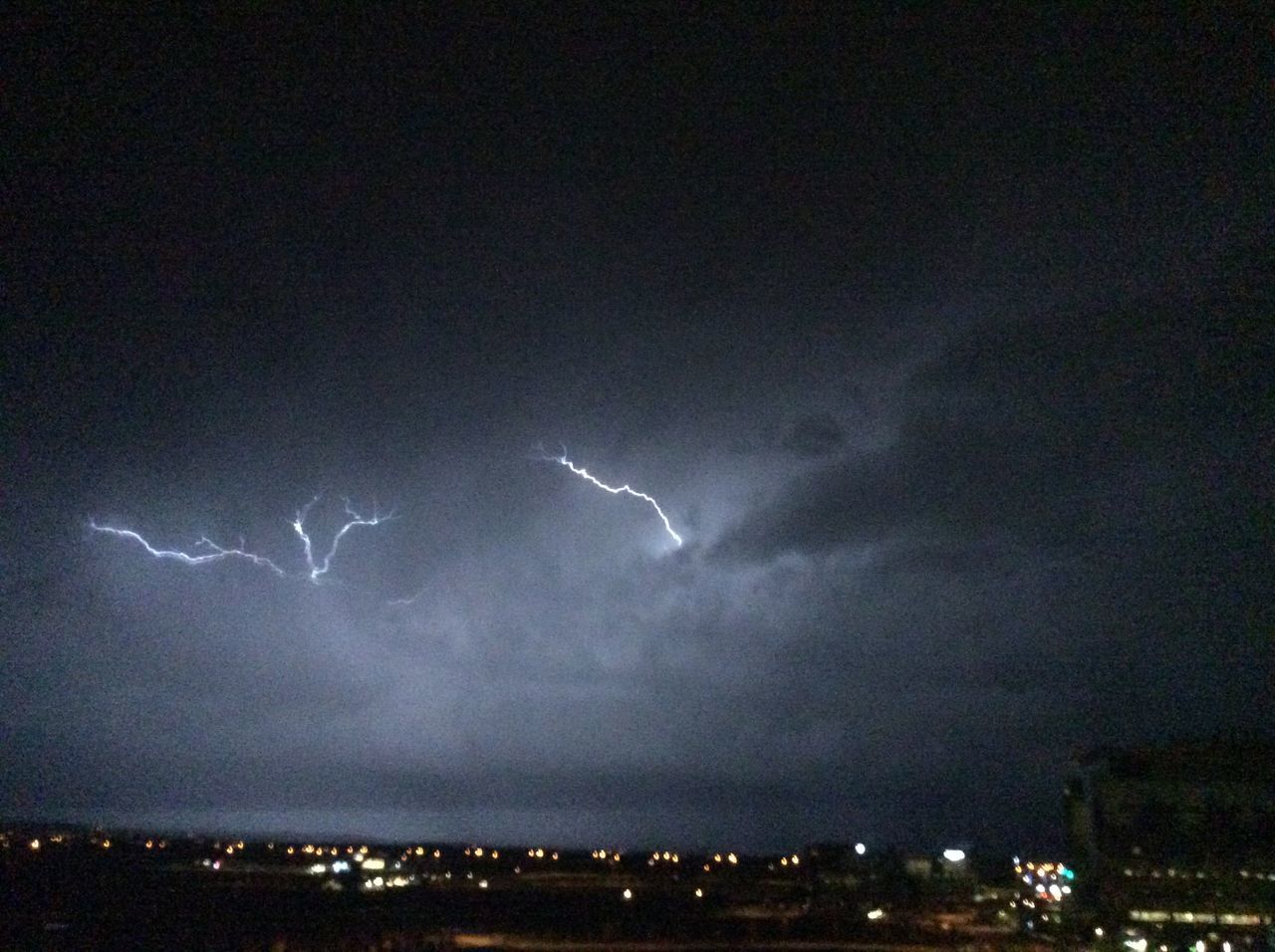 SCENIC VIEW OF LIGHTNING IN SKY