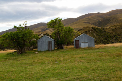 Shack in a field