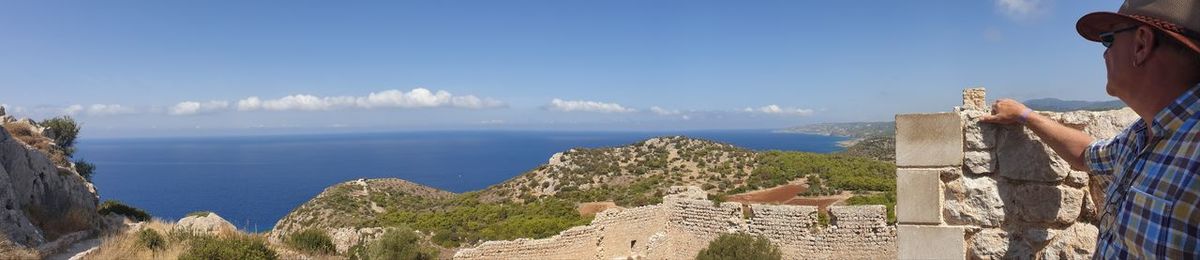 Panoramic view of sea against sky