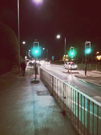 City street at night