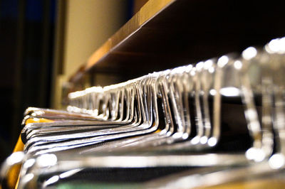 Close-up of piano hanging