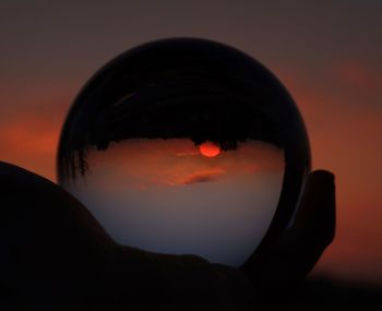 Close-up of sky during sunset