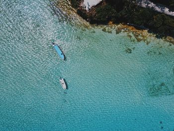 Aerial view of sea