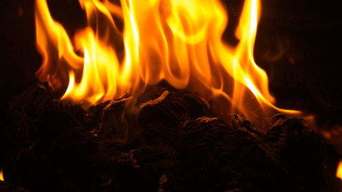 Close-up of fire