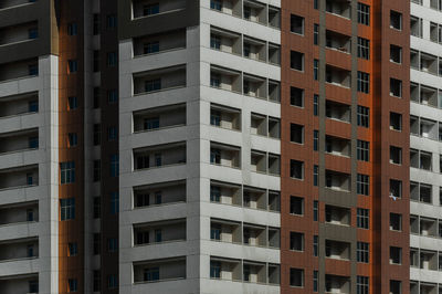 Low angle view of residential building in city