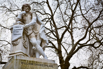 Low angle view of statue