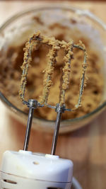 Close-up of cake on table