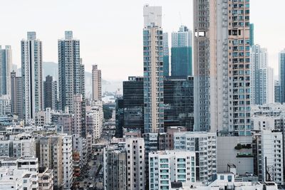 Skyscrapers in a city