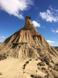 Rock formations on mountain