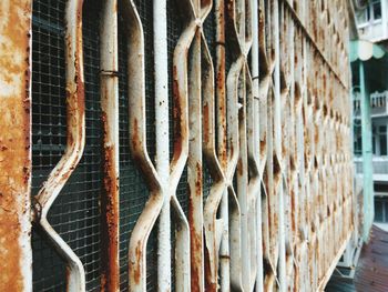 Full frame shot of wooden wall