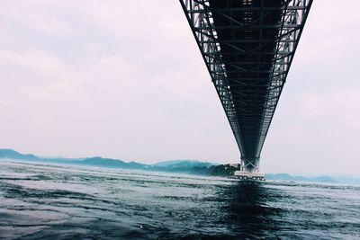 Low angle view of bridge over river