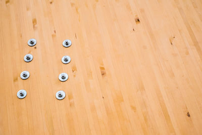 Detail of a modern wooden architecture in glued laminated timber 