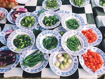 Food on table