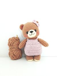 Stuffed toy against white background