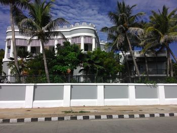 Buildings in city against sky