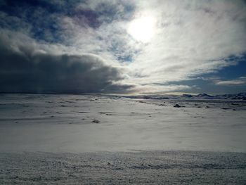 Scenic view of sea against sky