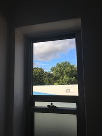 View of house against blue sky