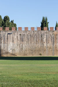 View of fort against clear sky