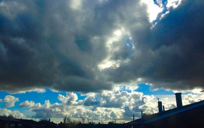 Low angle view of cloudy sky