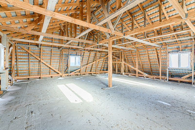 Interior of abandoned building