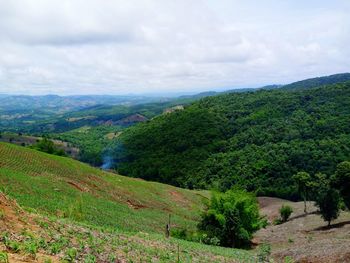 Scenic view of landscape against sky