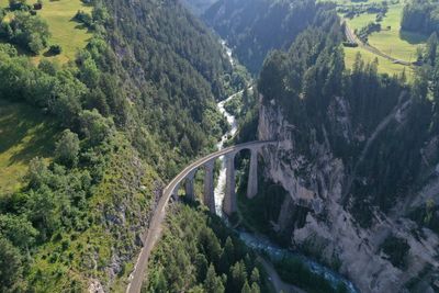 High angle view of landscape