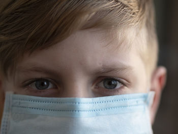 Close-up portrait of boy