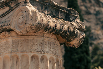 Low angle view of statue