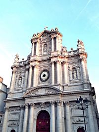 Low angle view of historical building