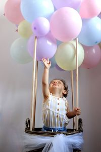 Close-up of balloons