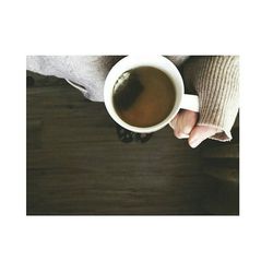 Coffee cup on table