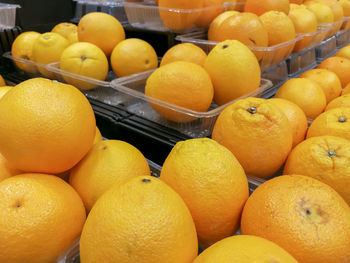 Close-up of fruits for sale at market stall