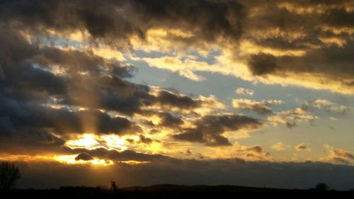 Scenic view of sunset sky