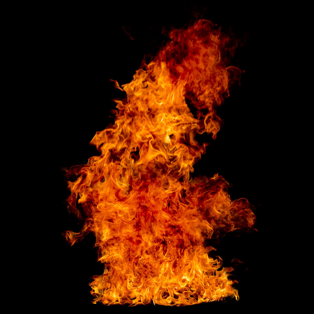 CLOSE-UP OF BONFIRE