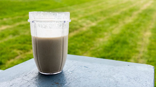 Close-up of drink on table