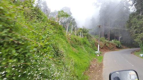 Road passing through mountains