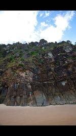 Rock formations on mountain