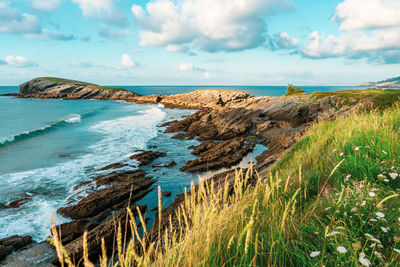 Scenic view of sea against sky