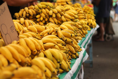 Close-up of bananas for sale