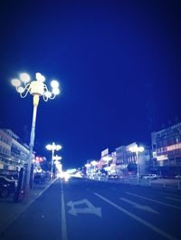 City street at night