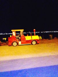 Illuminated lights at night