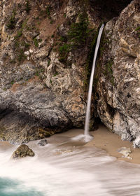 Rock formation in water